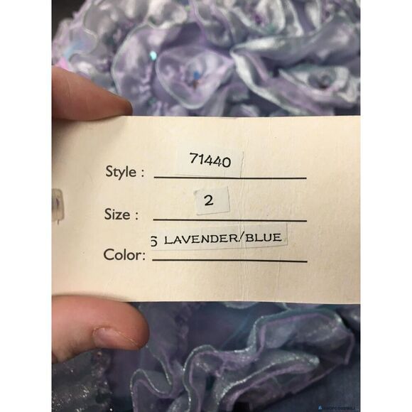 Jovani Lavender/Blue Ball Gown - Size 2 - NWT - Picture 4 of 12
